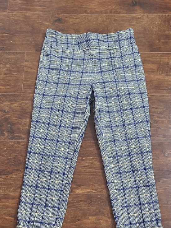 Jules & Leopold Pants - Jules & Leopold Black, Blue and Yellow Plaid Trousers Size Large